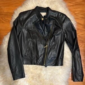 MICHAEL KORS Leather motorcycle jacket, excellent condition, size small